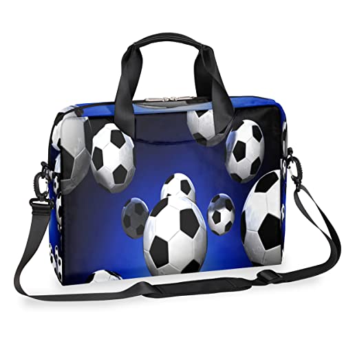 Funda para portátil de fútbol de 13 a 16 pulgadas bolsa de hombro acolchada para ordenador