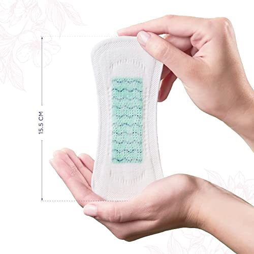 Tinkle Eco-Luxe Organic Biodegradable Panty Liners for Girls & Women Daily Use, Natural Soft Cotton Ultra-Thin, 155mm, Small, 60 Liners, For Discharge Leakage Spotting & Odour... - Image 3
