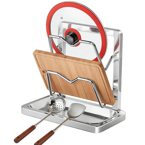 Organisateur de casseroles et poêles en acier inoxydable pour cuisine - 8
