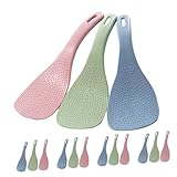 Zerodeko 30 Piezas Unidades Cucharas Antiadherentes para Arrocera Mango Ergonómico Resistentes al Calor Ligera y Fácil de Limpiar Utensilios para Cocina Familiar