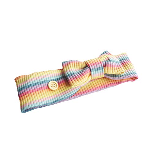 Preisvergleich Produktbild hangzhoushiJacob Elsie Damen Haarband Atmungsaktiv Turban Stirnband Streifen Kopfband Elastische Sportliche Headband mit Knopf Stirnbänder für Joggen Yoga Gym Fitness(Rosa)