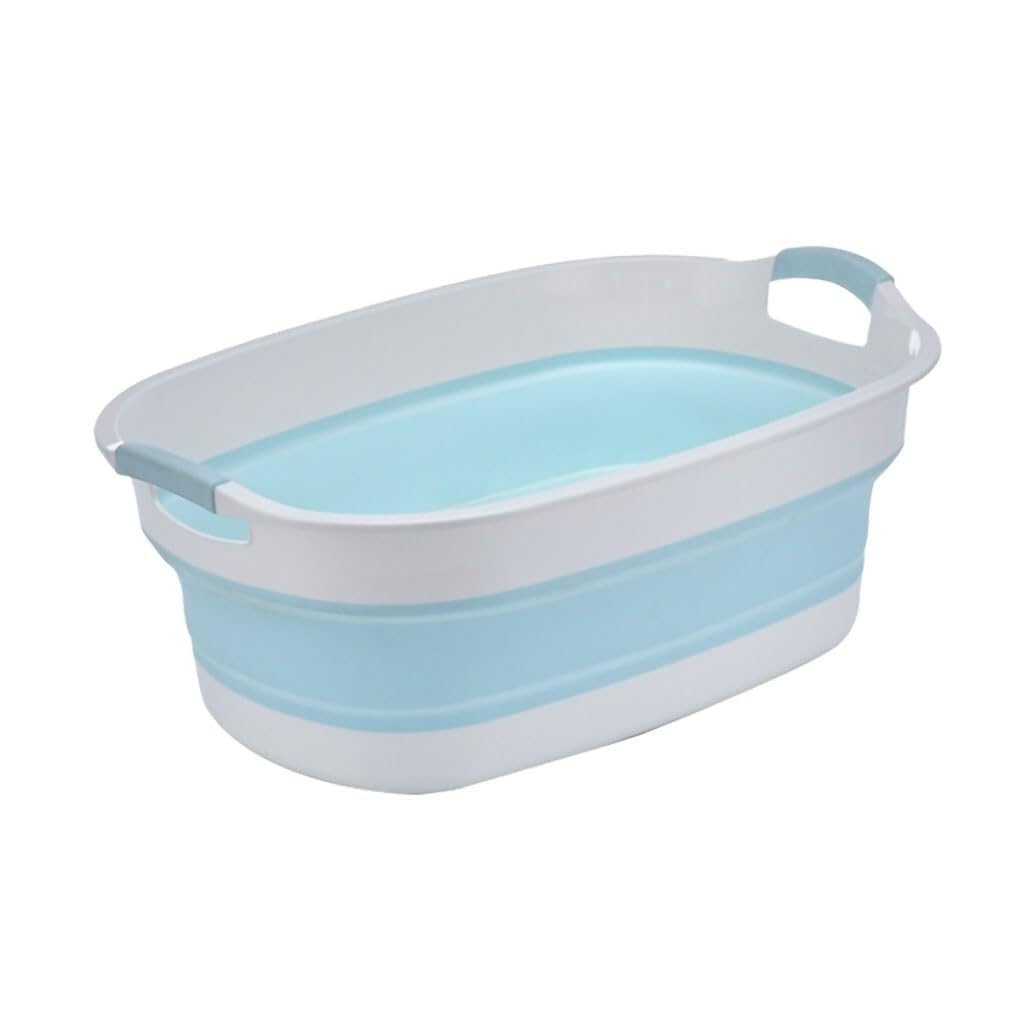Vasca da bagno pieghevole per animali domestici con foro di scarico, lavabo portatile per cani e gatti, facile da riporre e pulire, ideale per fare il bagno a casa o all'aperto