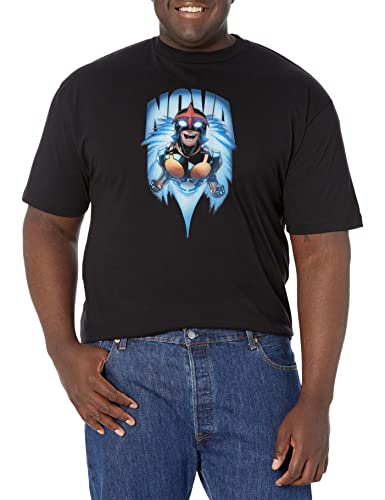 Marvel Nova Blur T-Shirt Homme mode geek urbaine t-shirt graphique noir