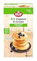 RUF Bio Veganer Ei-Ersatz Vorratspackung, 100% pflanzlicher Vollei-Ersatz,zum Backen,für Desserts,zum Panieren,für vegane Mayonnaise, 1 kg Großpackung