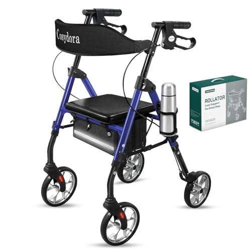 Image of Cosydora Rollator Walkers for Seniors with Seat, 15 Lbs Ultra Lightweight