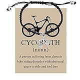 Lywjyb Birdgot Cycopath Dictionary Cycling Bracelet Cycling Gift Funny Cycling Gift For Men Women (Cycopath br)