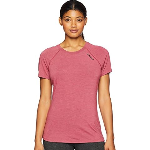 2XU Women's Heat Short-Sleeved Run T-Shirt, Virtual Pink/Virtual Pink, Medium Cover