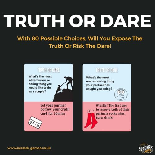 Berserk Games Date Night Card Game for Couples, 160 Fun & Flirty Questions, Dares & Challenges - Image 4