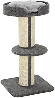 PawHut 91cm Cat Tree for Indoor Cats Kitten Activity Center Play Tower Perches Sisal Scratching Post Lamb Cashmere Grey