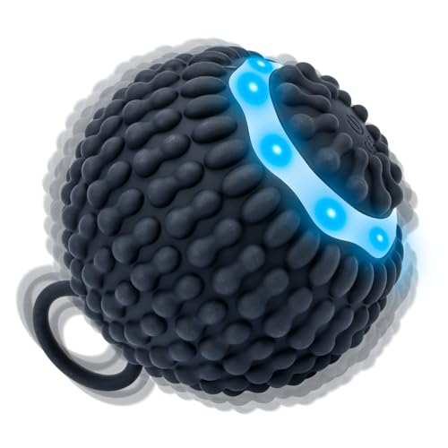 Yitrust 4 Speed Vibrating Massage Ball Rechargeable Vibration Therapy Ball for Hand Tremor & Parkinsons Support - Physical Therapy Massage Device Elderly-Friendly Design