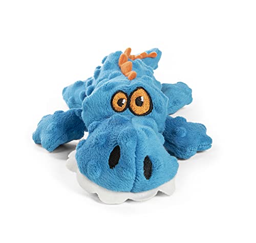 goDog Gators Squeaky Plush Dog Toy, Chew Guard...