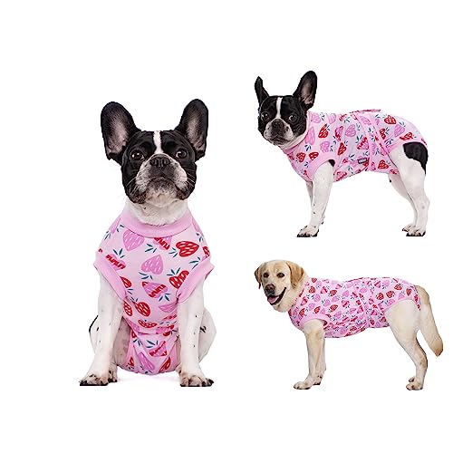 Image of Puppy Recovery Surgical Suit for Female Male Dogs Cats Abdominal Wounds,Professional Spay Neuter Dog Pet Bodysuit, E-Collar Alternative After Surgery Wear Anti Licking Wounds,Dog Onesie