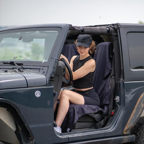 Image of Sprints Prints Athletic Running Towel, Full-Sized, Car Seat Cover - Moisture Wicking (Midnight Mile)