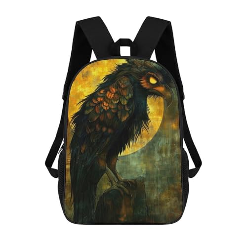 Sac à dos enfant 17 pouces Ravens Glow résistant et confortable pour école et voyage fille