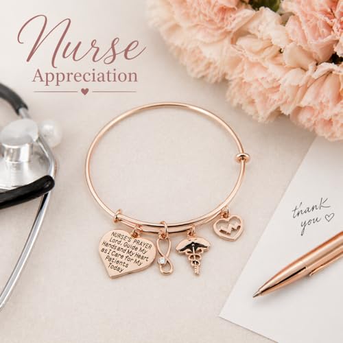 Image of Infinity Collection - LPN Charm Bracelet - LPN Bangle Nursing Appreciation Gift for RN LPN Graduation Licensed Nurse