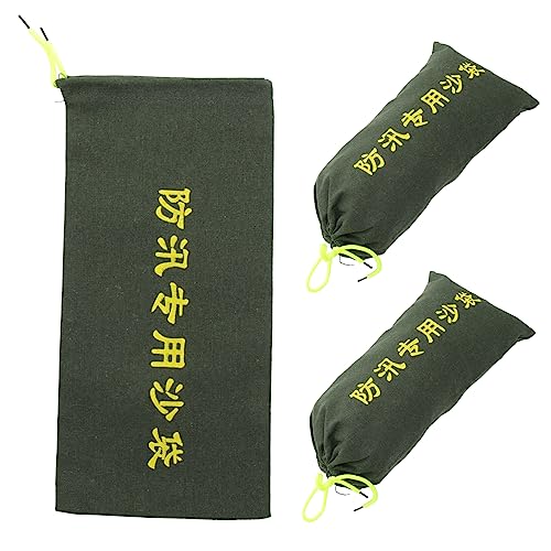 NUOBESTY 3 Pièces Lot Sable Anti-inondation Réutilisables avec Cordon De Serrage pour Barrages Routiers Et Protection Contre Les Eaux De Débordement