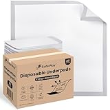 SAFEWAY USA Waterproof Disposable Bed Pad — Ultra Absorbent Underpads for Adults, Seniors, Hospital & Home Use, Supports Up to 400 lbs, Protection for Incontinence & Bedwetting — (36