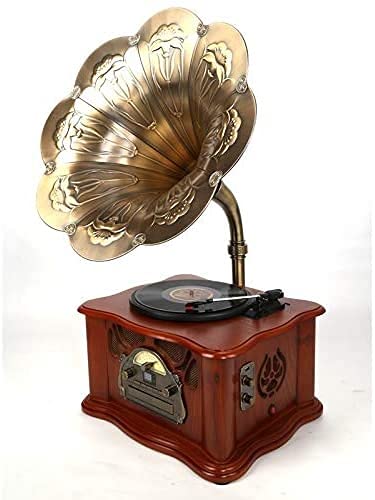 Ornements Gramophone rétro Vinyle Tourne-Disque Bois Subwoofer Bluetooth Ancien Radio phonographe Cadeau Ornements… - Les Beatles, Paul McCartney, John Lennon, RIngo Starr, George Harrison Ornements Gramophone rétro Vinyle Tourne-Disque Bois Subwoofer Bluetooth Ancien Radio phonographe Cadeau Ornements… – Image 3