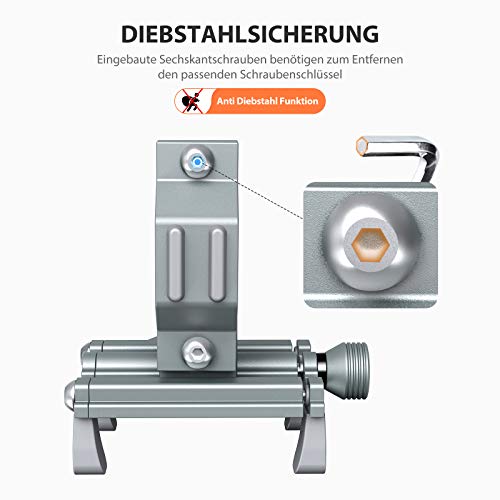 DesertWest Telefoonhouder voor fiets, extreem stabiel en valt nooit af, luchtvaart-aluminiumlegering, voor buiten… - Image 5