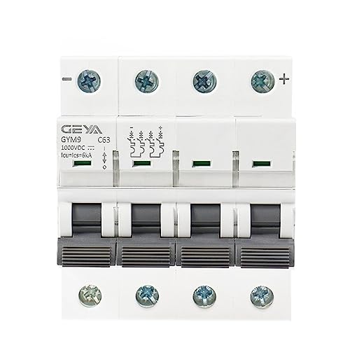 Disjoncteur MCB DC 1000V anti-surcharge 4 pôles pour éviter les pannes de circuit
