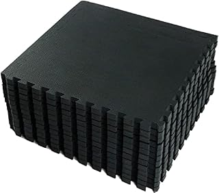 Abaseen 60x60cm Interlocking Floor Mats Exercise Mats, Gym Flooring Mat, Under Pool Mats Interlocking Puzzle EVA Floor Tiles, Cushion For Home Workout, Yoga Matting EVA Foam-Rubber Non Slip Tile