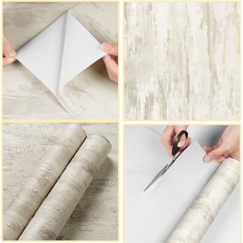 Papier peint gris marron adhésif pour relooker facilement vos murs