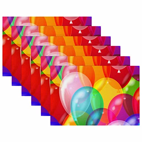 Set de table antidérapant ballon contre les taches et la chaleur - 6