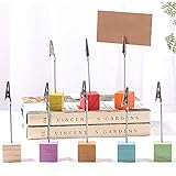 fotohalter wand holz [Multifunktionshalterung]: Der vertikale Multifunktionsnotizhalter eignet sich sehr gut für das Büro, um Nachrichtenmemos oder Geschäfte, Boutiquen, Restaurants und Cafés, Hochzeiten, Partys und Buffets sowie andere besondere Anlässe zum Anzeigen von Visitenkarten und Grußkarten zu platzieren.