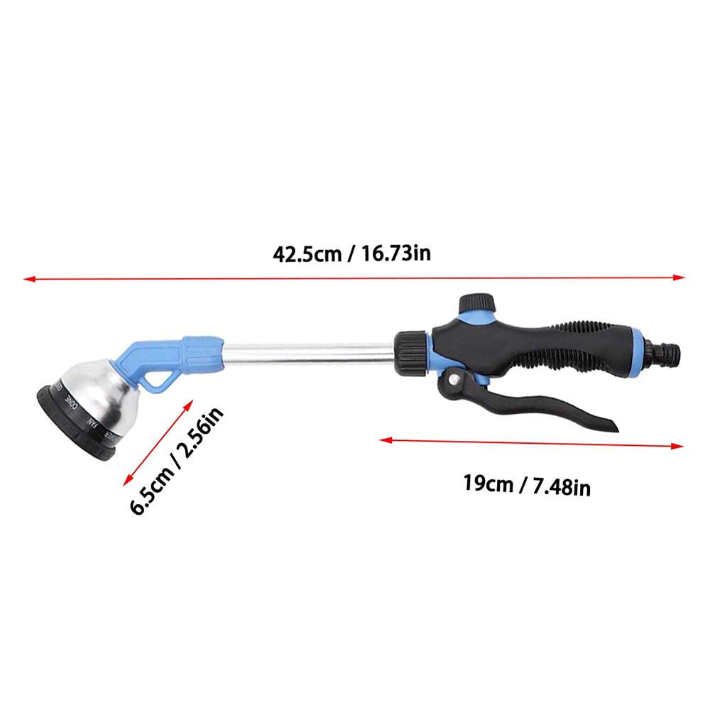 Pistolet na wodę pod wysokim ciśnieniem, pistolet natryskowy z długim prętem, pistolety z dyszą węża, nawadnianie ogrodu, podlewanie roślin, myjnia samochodowa pistolet na wodę, narzędzie do czyszcz