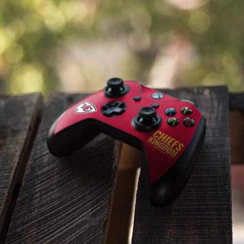 Skinit Decal Gaming Skin Compatible with Xbox One X Controller - Officially Licensed NFL Kansas City Chiefs Team Motto Design
