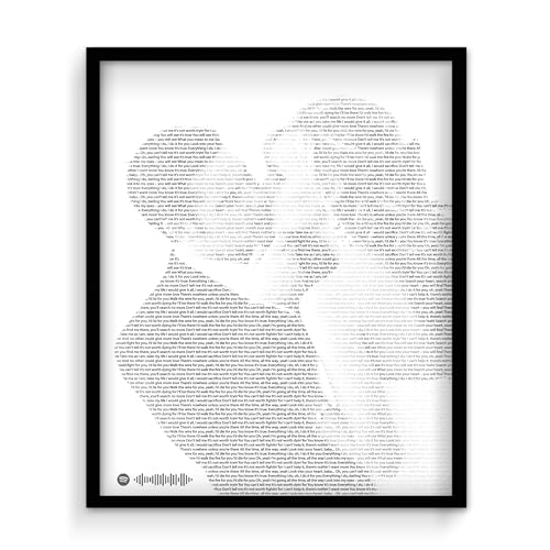 Product Image of the Custom Anniversary Gift for Husband Song Lyrics Print, Wedding Song Lyric, First Dance Song Poster, Wall Art Decor, Valentines Day Gifts