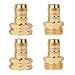 Hourleey Garden Hose Repair Connector with Clamps, Fit for 3/4