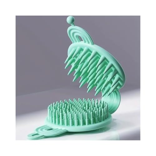 Image of Silicone Body Scrubber & Bath Brush for Deep Cleaning and Exfoliation | Soft Bristles, Non-Slip Grip, Hygienic & Reusable Body Exfoliator for Men & Women (Shampoo brush)