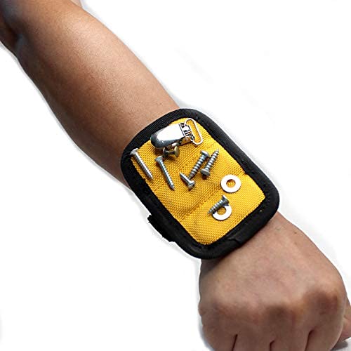 Image of MELOTOUGH Magnetic Tool Belt Suspenders with Magnetic WristBand for Work Belt Padded Suspenders Constrcution