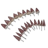 BUGUUYO 20 pièces Lot de Roues Abrasives Cône pour Outil Rotatif Têtes de Meulage à La...