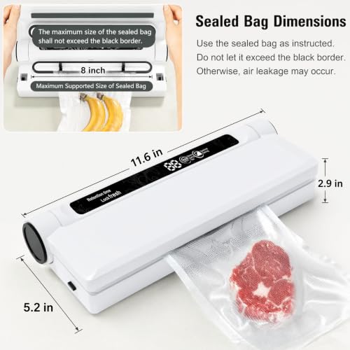 Compact Vacuum Sealer for Food 75Kpa Food Sealer Machine - image 7