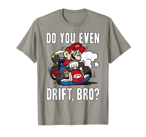 Nintendo Mario Kart Do You Even Drift Bro Graphic T-Shirt T-Shirt