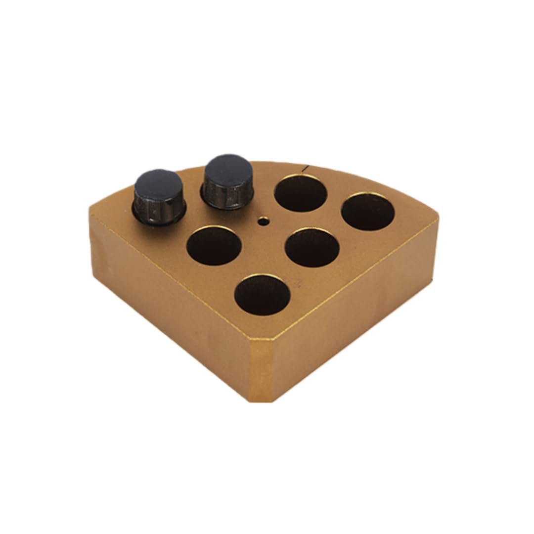 Módulo de calentamiento de botellas de muestra de laboratorio: bloque de calentamiento de baño seco de aluminio for agitadores magnéticos, calentamiento rápido(3mL)