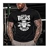 GYMTIER Sons of Odin - Vikings Valhalla - Men's Gym T-Shirt Bodybuilding Training Workout Lifting Top Clothing, Black, 5XL #1