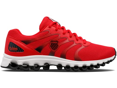 Image of K-Swiss Men's Tubes Comfort 200 Training Shoe Cross Trainer, Red /Black /White, 12