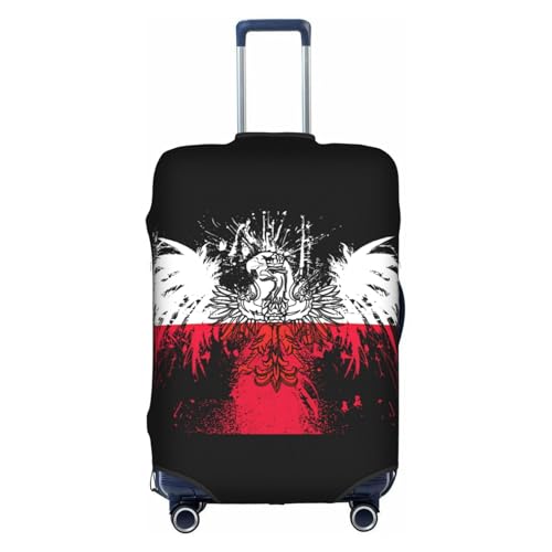 Travel Luggage Cover Poland Flag Fashion Washable Baggage Suitcase Protector Fit For Luggage Medium
