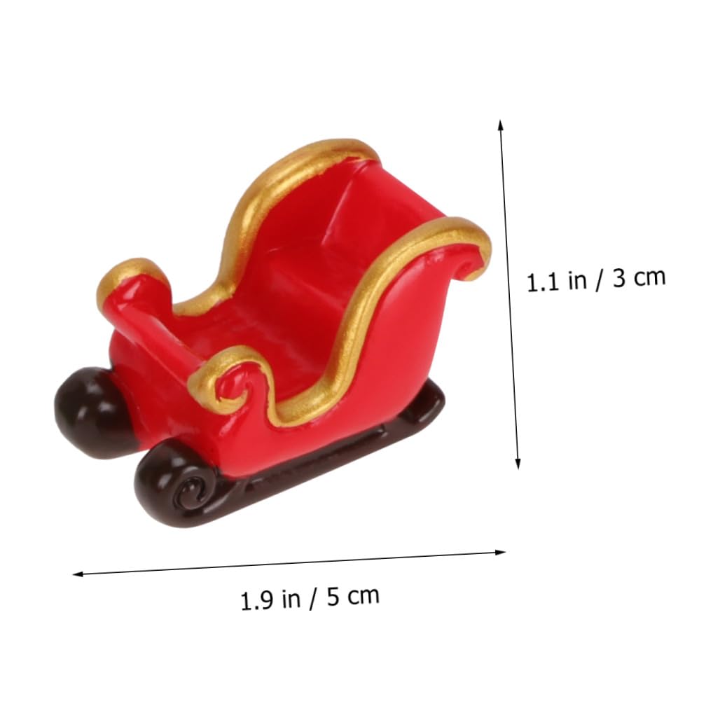 Abaodam 60 Piezas Micro Paisaje Navideño Miniaturas De Navidad Navideños En Miniatura Pueblo Navideño En Miniatura Mini Figura De Papa Noel Escritorio Resina Mayor Estatua