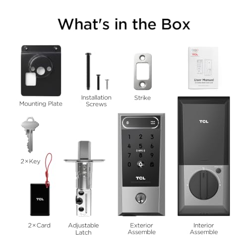 TCL Smart Lock, Palm Vein Keyless Entry Deadbolt with Matter Over Thread - image 9