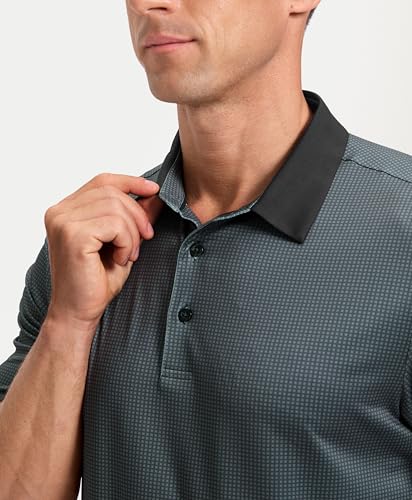 Image of Men's Golf Polo Shirts Dry Fit Performance Moisture Wicking Casual Print Golf Shirts for Men Breathable