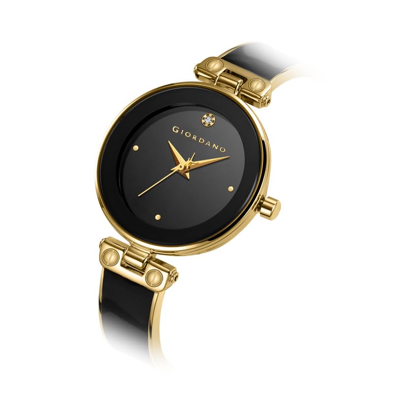 Image of Giordano Designer Analog Watch for Women - Glossy Round Dial & Bracelet Style Stainless Steel Strap