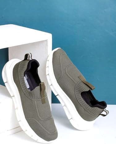 Image of ATHCO Mens Drift Memory Foam Comfort Shoes|Running|Walking|Training|Gym|Jogging|Sneaker|Athletic|Slipon|Flexible|Lightweight|Dailyuse|Sports|Casual|ExtraSoft|Fitness