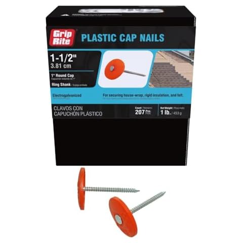 Grip-Rite 1-1/2" Cap Nail Cover