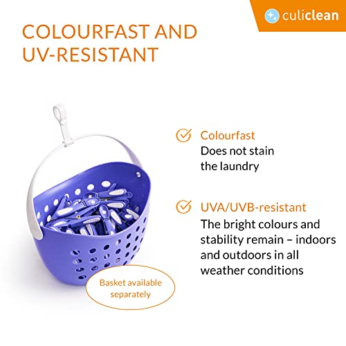 culiclean Clothes Pegs for Washing Line, Strong Soft Grip Washing Pegs Flower - Image 4