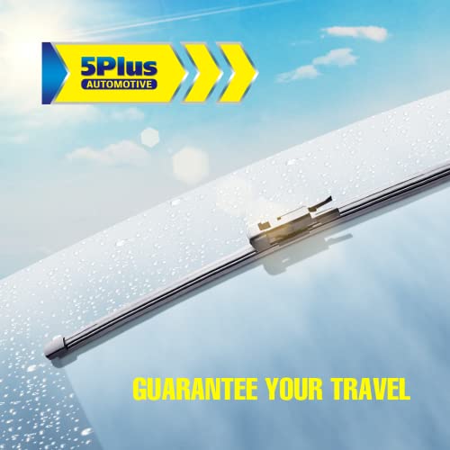 Image of 5 PLUS 13 inch Rear Wiper Blade Replacement for Mercedes-Benz GLC300 2020-2016 GLC350e GLC63 AMG GLC63 AMG S 2020-2018 /BMW X1 2015-2012 /Land Rover Discovery 2020-2017 BACK Windshield Wiper(13-I /A334H)