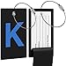 Luggage Tag Initial Bag Tag - Fully Bendable Tag w/Stainless Steel Loop